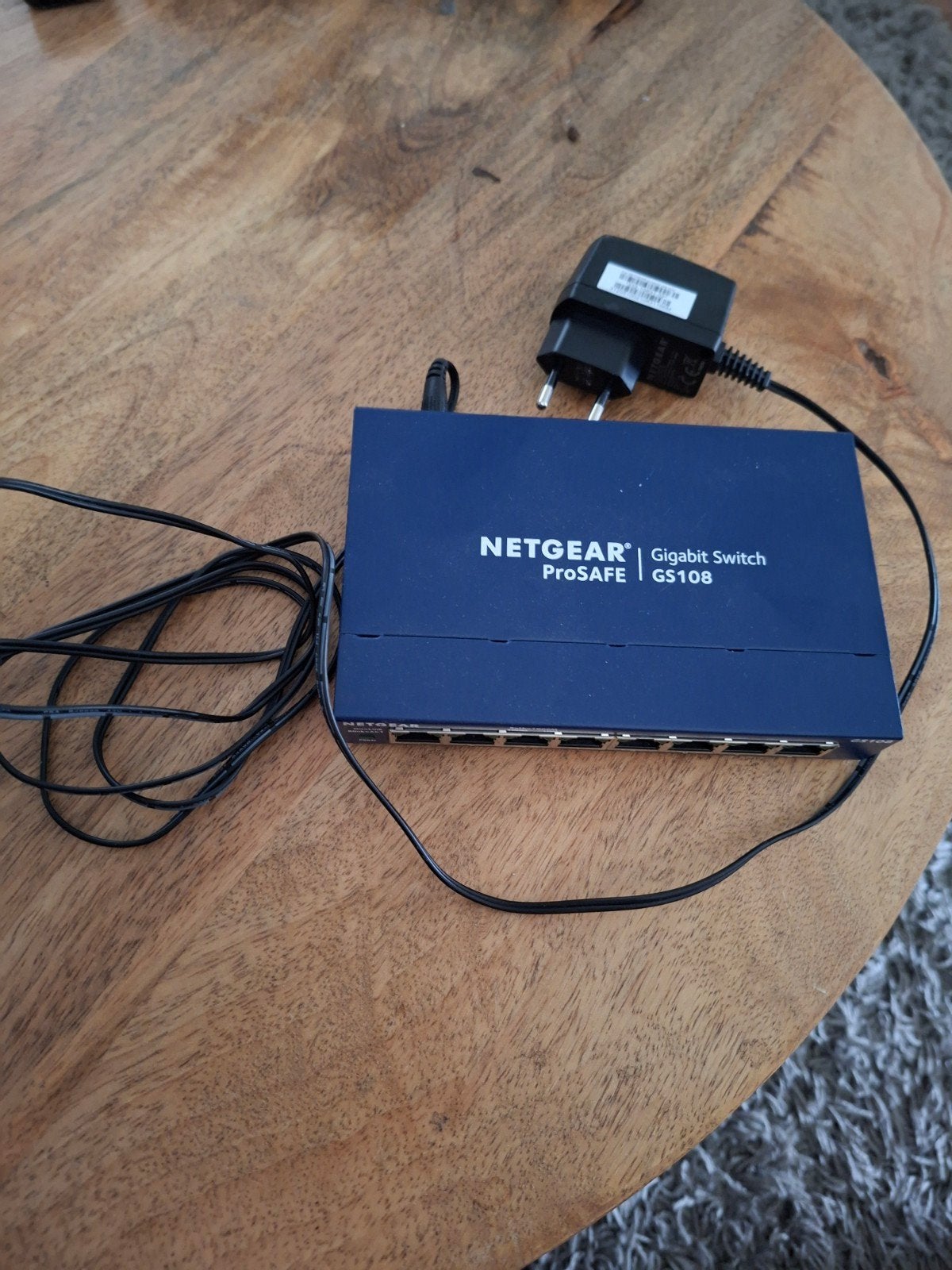 NETGEAR ProSAFE GS108 Gigabit Switch - 8 poorten, Ophalen of Verzenden, Zo goed als nieuw