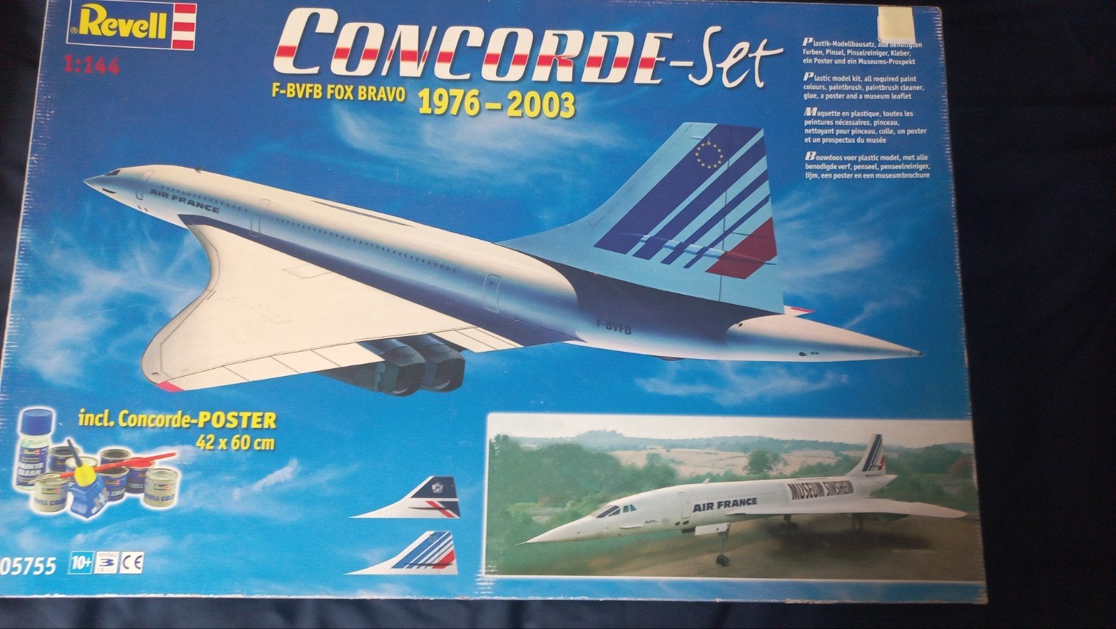 Revell Concorde 1:144, incl. verf, lijm, poster, Hobby en Vrije tijd, Modelbouw | Vliegtuigen en Helikopters, Ophalen of Verzenden