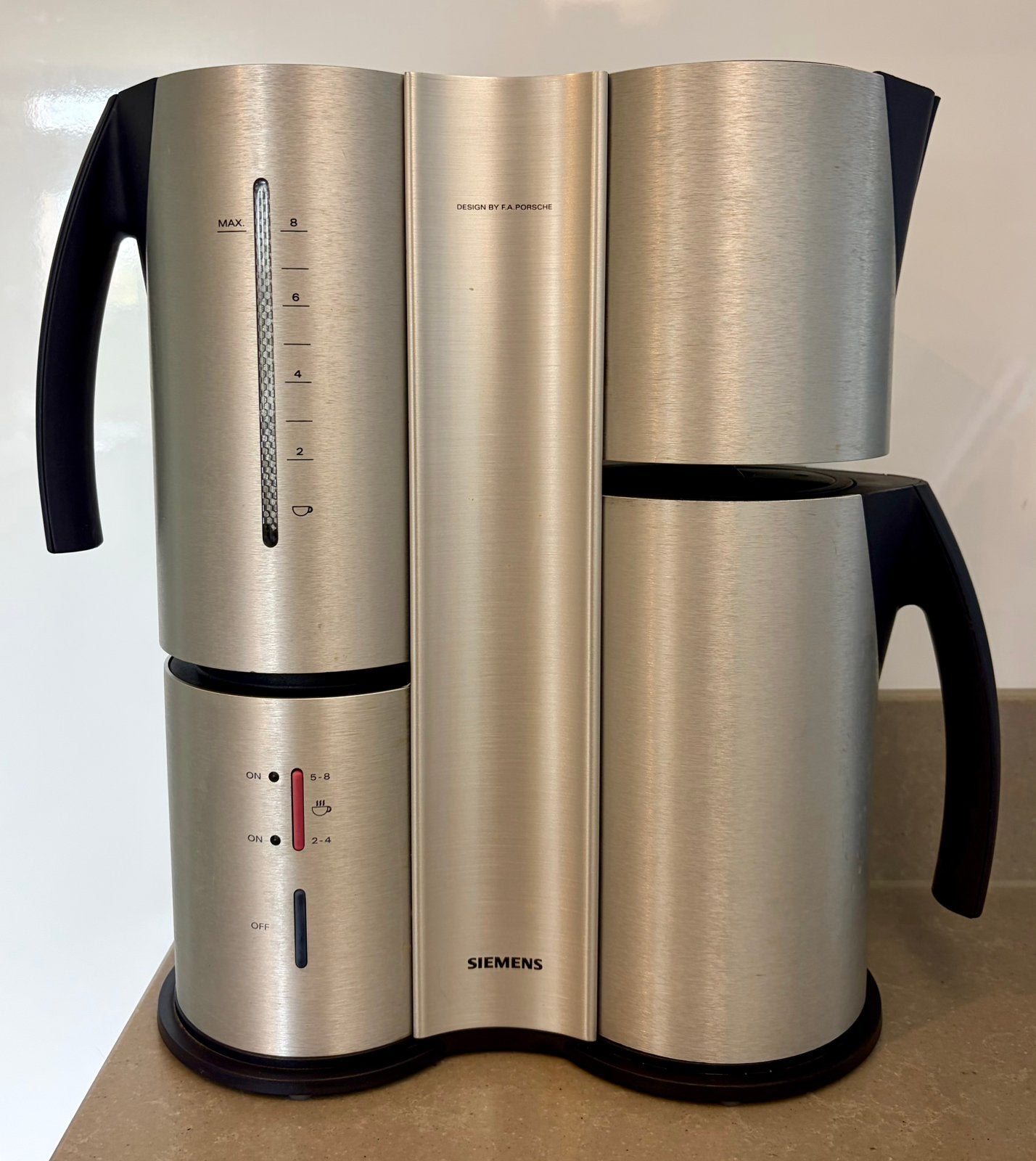 Siemens Porsche design koffiezetapparaat, Ophalen, Afneembaar waterreservoir, Gebruikt, Koffiemachine