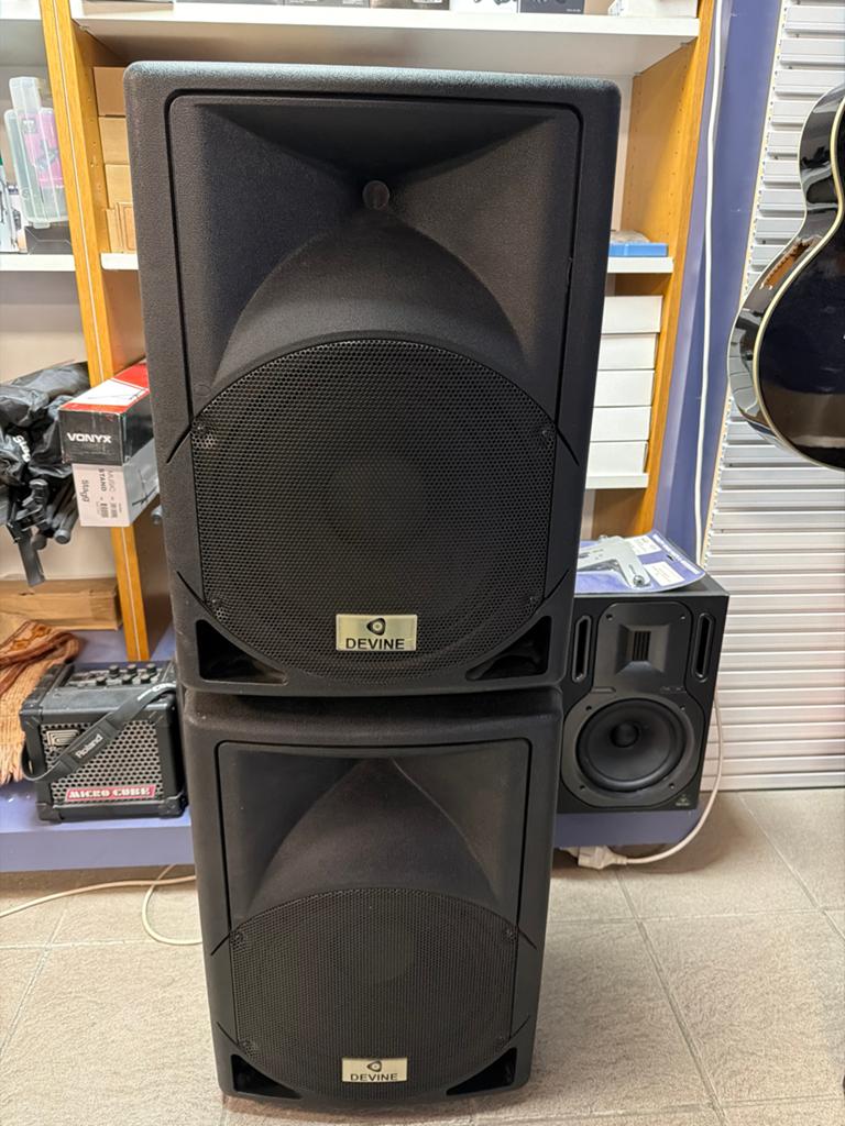 Devine Luidsprekers - Krachtig Geluid - Set van 2, Zo goed als nieuw, 120 watt of meer, Front, Rear of Stereo speakers, Ophalen