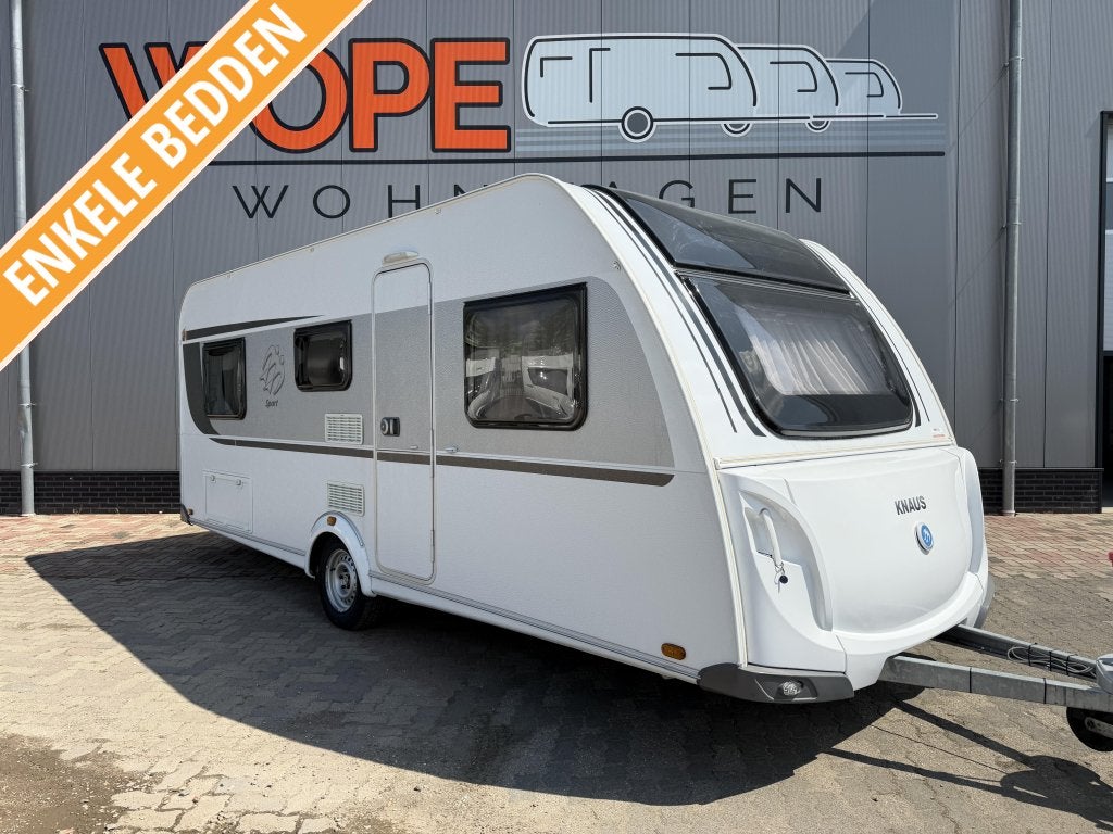 Knaus Sport 540 EU MOVER AIRCO VOORTENT, Caravans en Kamperen, Rondzit, Bedrijf, Schokbreker, Knaus