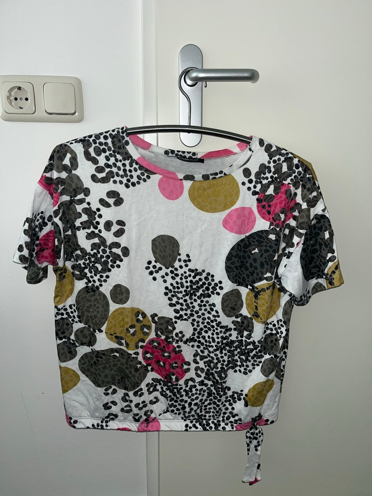Frank Walder shirt met korte mouwen en print, Meerkleurig, Maat 42/44 (L), Ophalen of Verzenden, Korte mouw