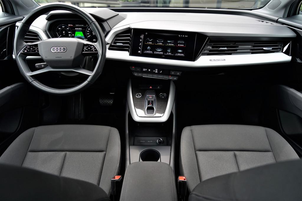 Audi Q4 e-tron 35 S Edition Kieselgrijs 21-inch Stoelverwarm, Automaat, Gebruikt, Zwart, Origineel Nederlands