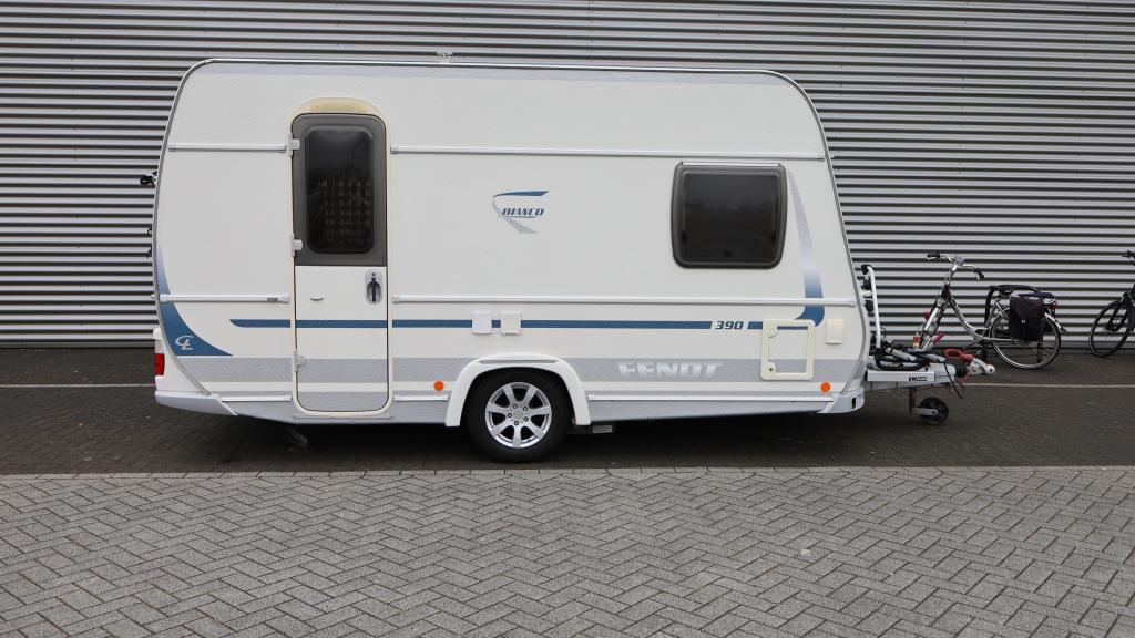 Fendt Bianco 390 FH Mover + fietsrek, Caravans en Kamperen, Caravans, Bedrijf, Treinzit, Tot en met 3, Overige typen
