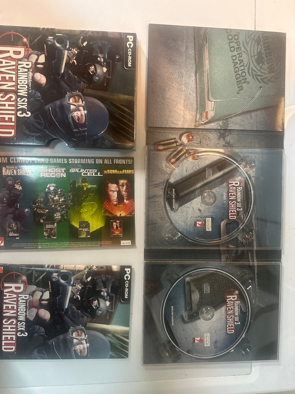 Rainbow Six 3 Raven Shield PC CD-ROM (2 stuks), Online, Gebruikt, Shooter, 1 speler