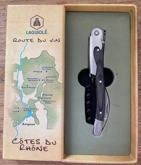 Laguiole Le Sommelier kelnersmes / kurkentrekker met doos, Overige typen, Hout, Nieuw, Ophalen of Verzenden