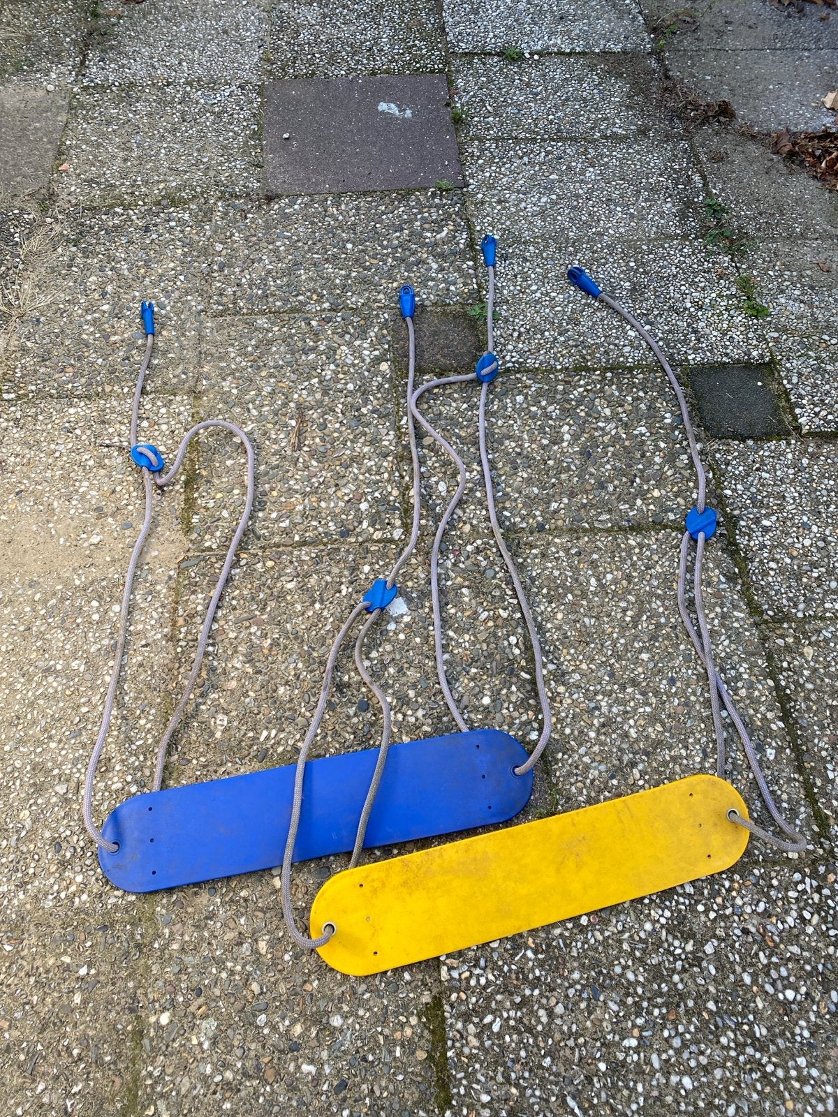 Schommels voor speeltuin - blauw en geel, Ophalen of Verzenden, Gebruikt, Schommel