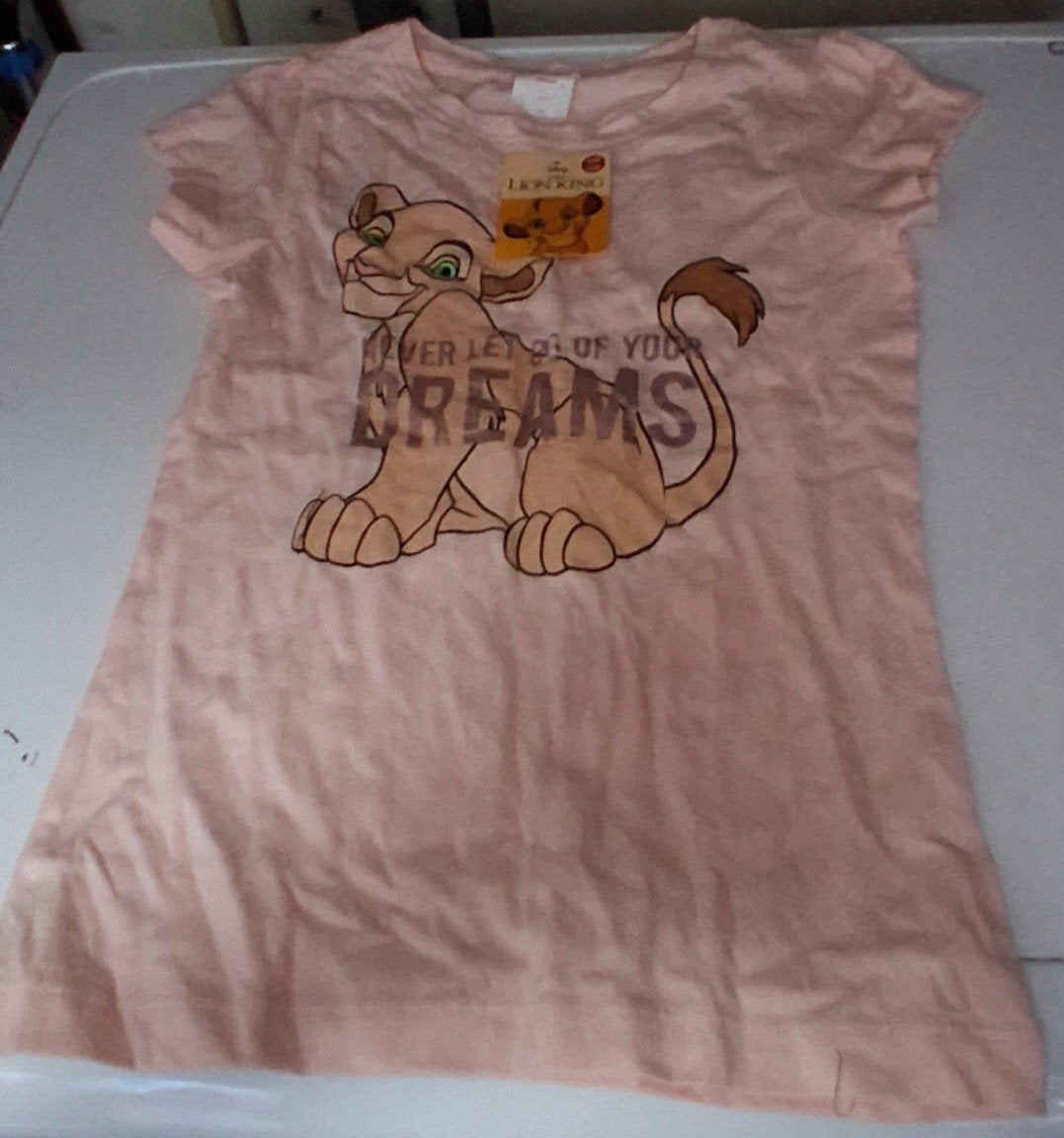 T-shirt Lion King Disney Simba Nala roze maat 128/134, Disney, Meisje, Nieuw, Ophalen of Verzenden