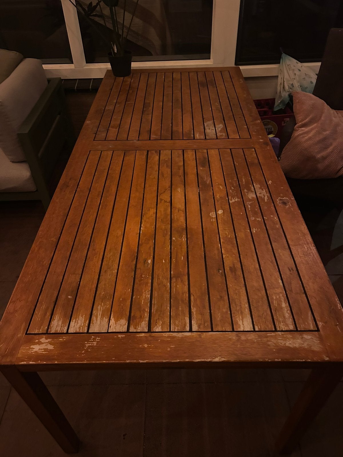 Tuintafel 4persoons, Tuin en Terras, Tuintafels, Ophalen, Gebruikt, Rechthoekig