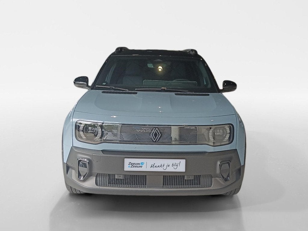 Renault 4 comfort range iconic 52 kWh | Beschikbaar per 1 se, Auto's, Renault, 12 maanden, 750 kg, Blauw, Leder en Stof