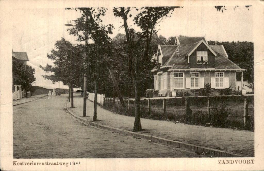 Zandvoort - Huis - Kostverlorenstraatweg, Ophalen of Verzenden, 1920 tot 1940, Gelopen, Noord-Holland