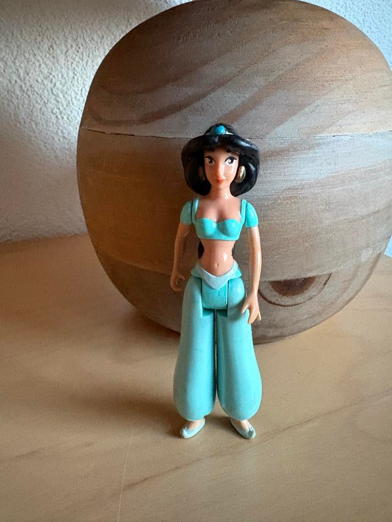 Aladdin en Jasmine figuren met Geest lamp, Ophalen of Verzenden, Gebruikt