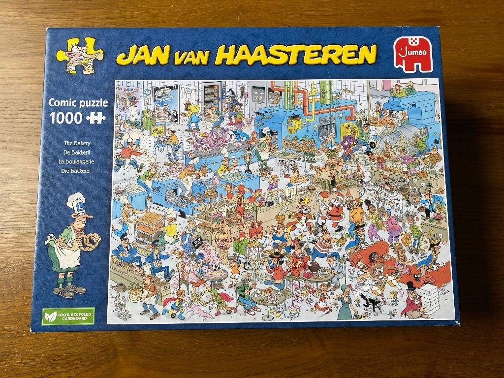Jan van Haasteren puzzel 1000 + 1500 stukjes, Ophalen, 500 t/m 1500 stukjes, Zo goed als nieuw, Legpuzzel