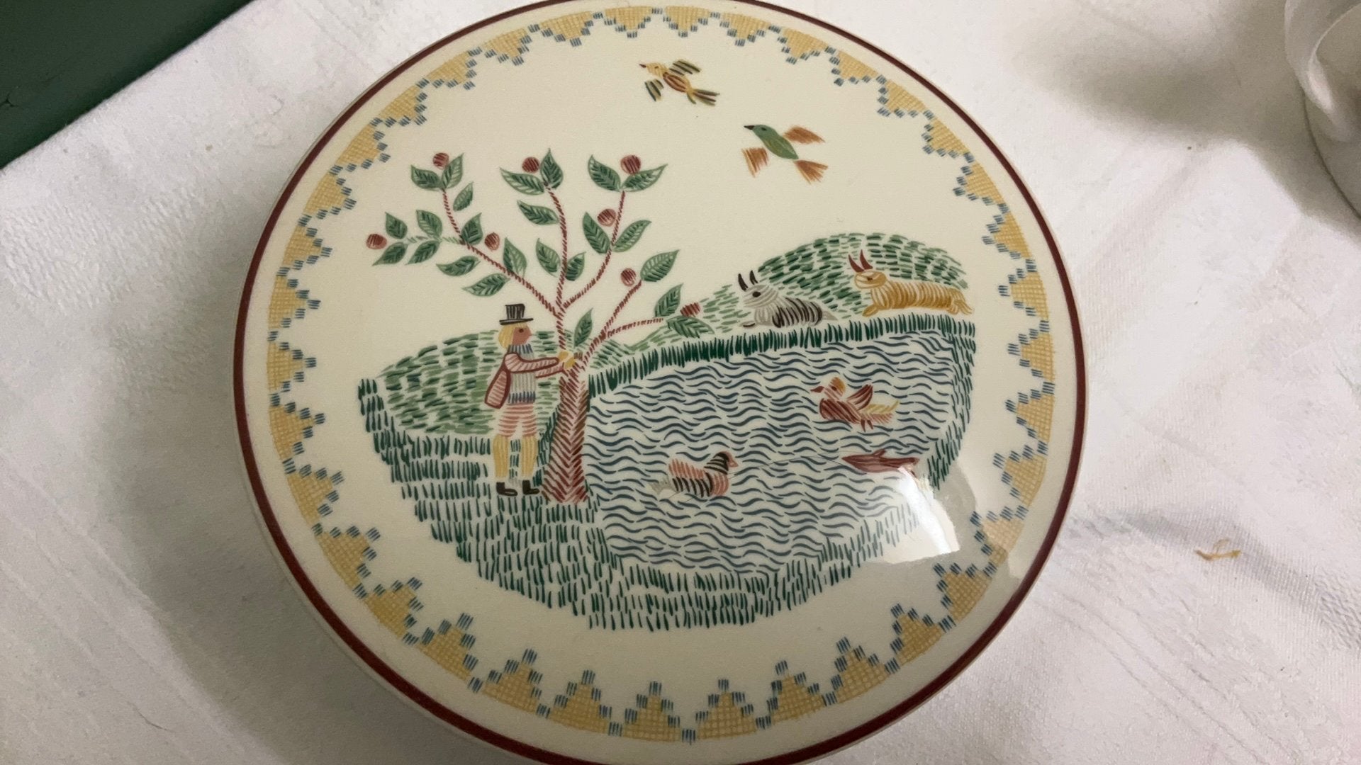 Villeroy en boch american sampler doos, 1981 vintage, Ophalen of Verzenden