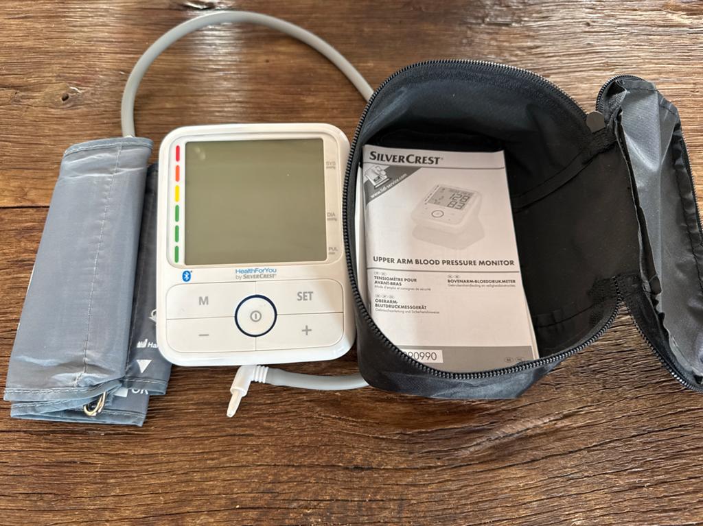 SilverCrest Bovenarm Bloeddrukmeter met Bluetooth, Ophalen of Verzenden, Zo goed als nieuw, Overige typen