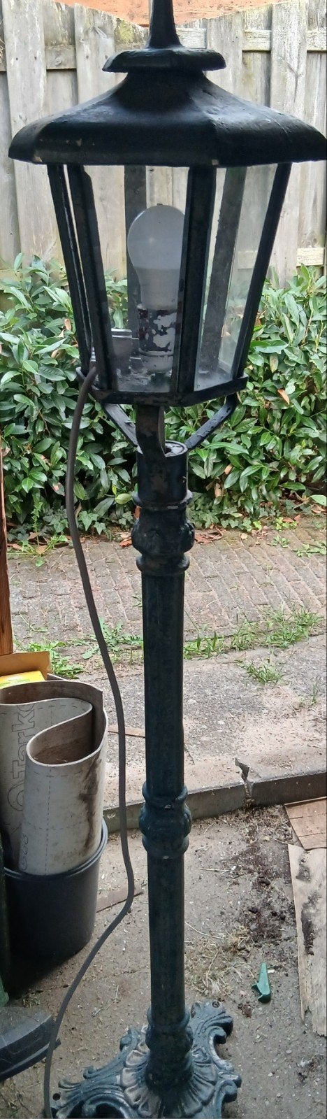 buiten lamp. opknapper staand, Ophalen, Gebruikt, Staande lamp, Netvoeding
