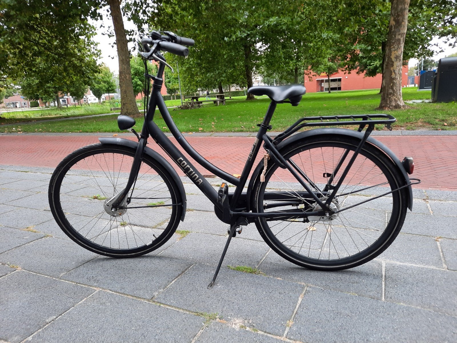 Cortina Damesfiets 28 inch - Zwart - Frame 48cm, Ophalen
