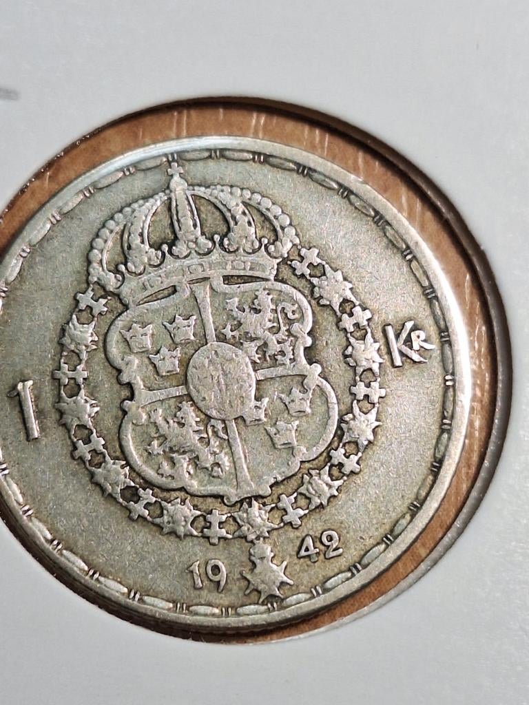 ZWEDEN 1 kroon 1942 (#149), Ophalen of Verzenden, Overige landen, Losse munt