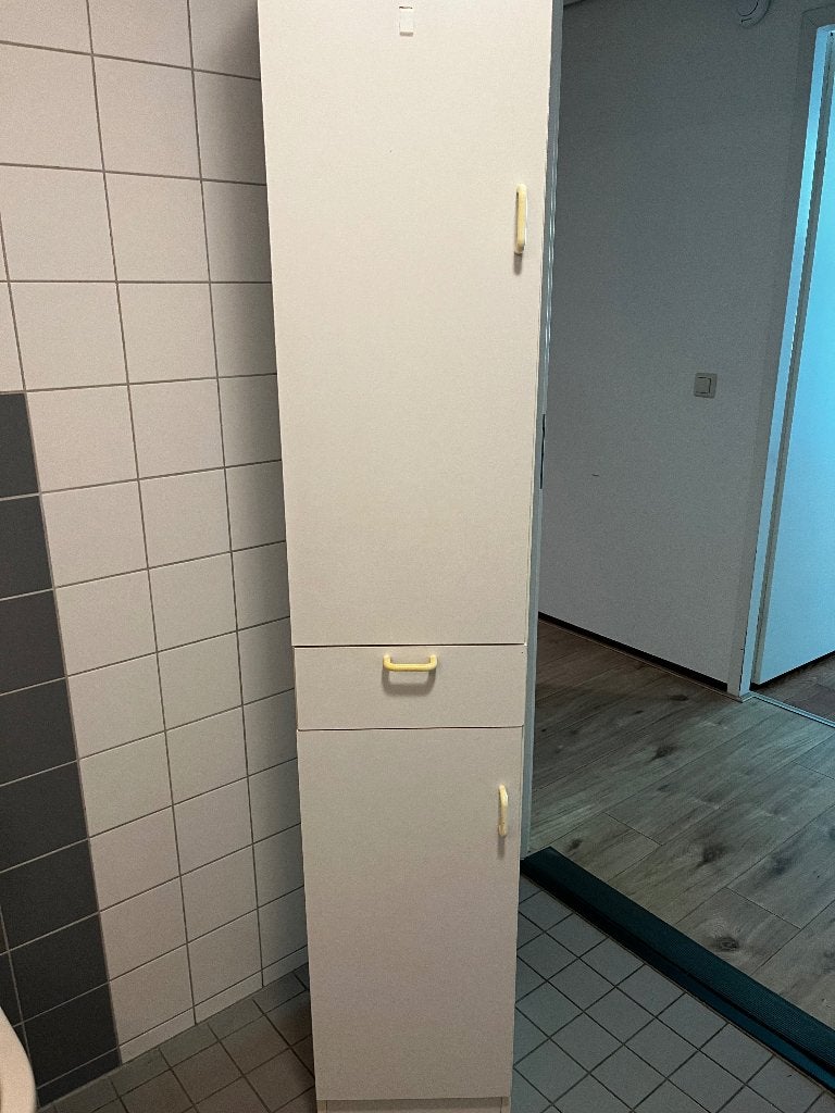 badkamerkast, Huis en Inrichting, Badkamer | Badkamermeubels, Ophalen, (Half)hoge kast, Minder dan 50 cm, Gebruikt