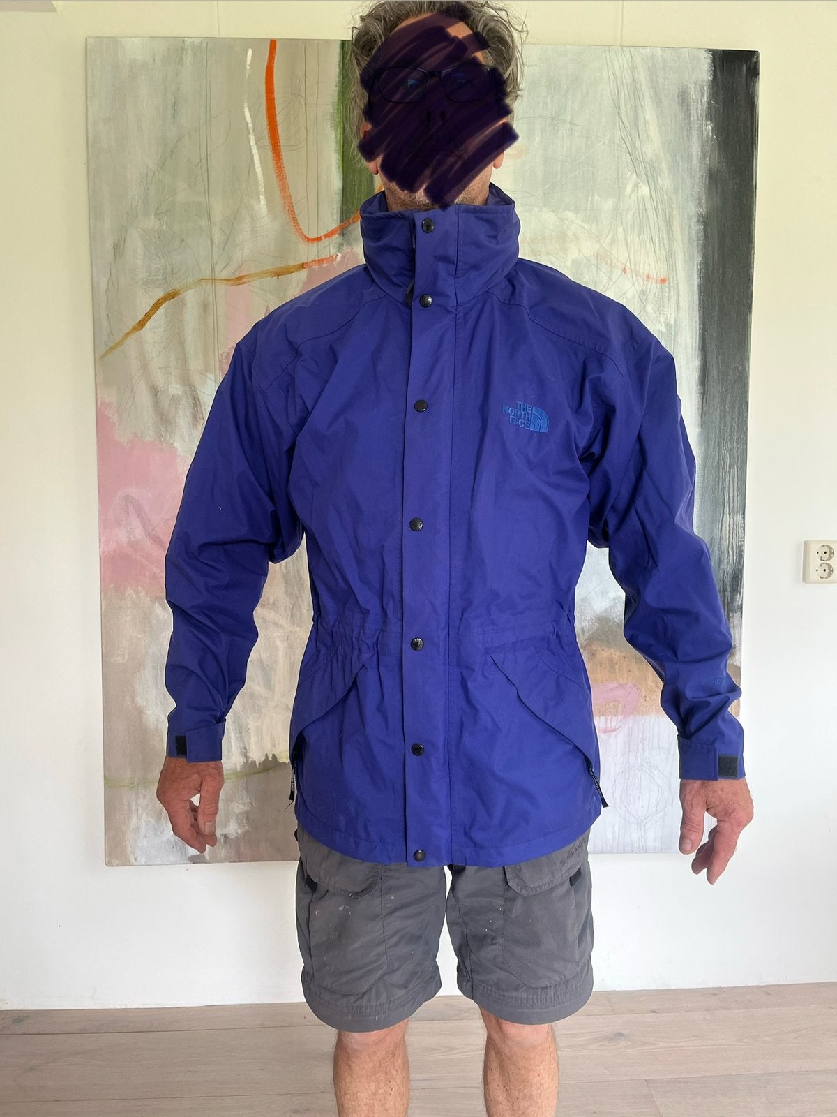 The North face goretex parka regen jack medium, Ophalen, Zo goed als nieuw, Regenjas