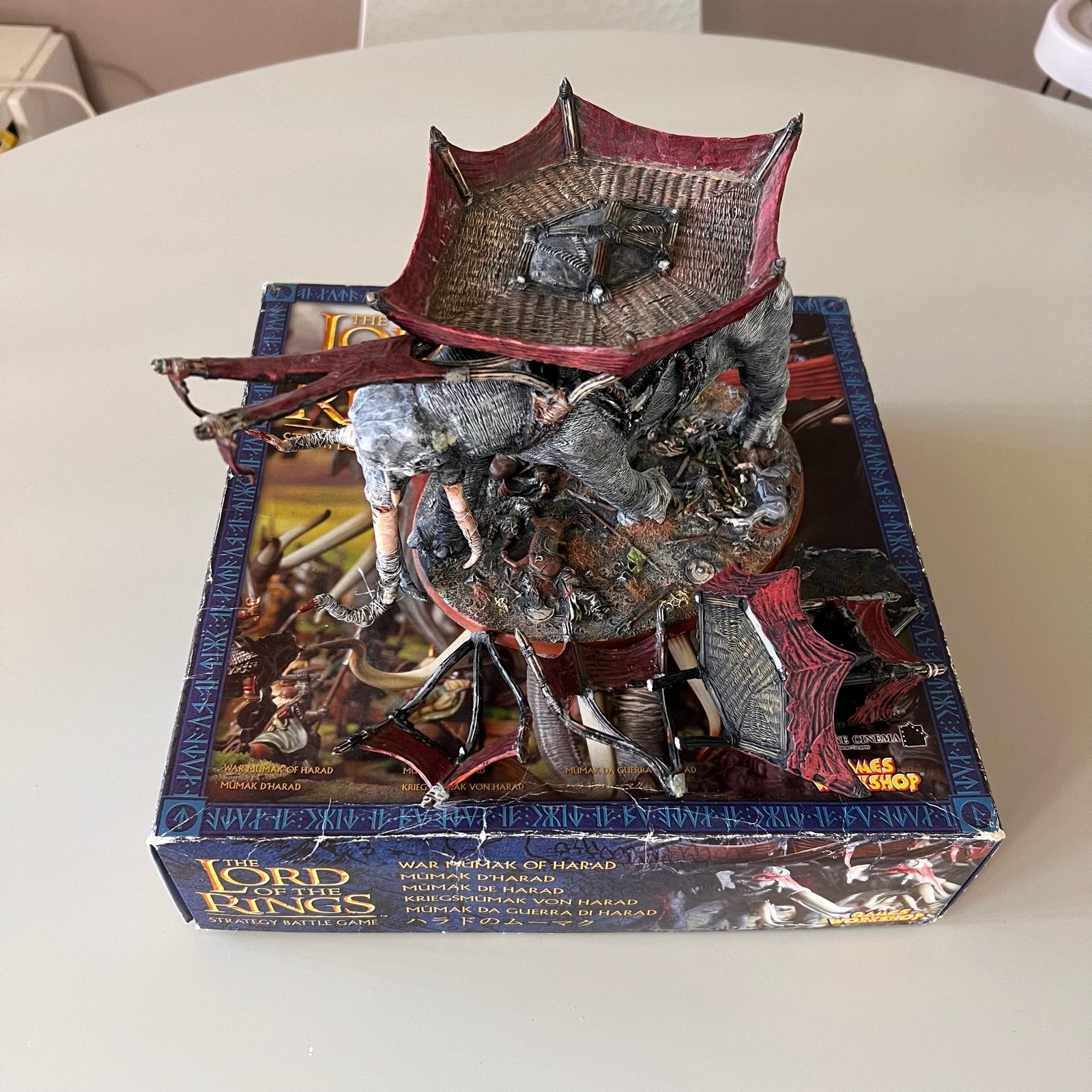 Games Workshop LOTR SBG - War Mûmak of Harad (Geverfd), Gebruikt, Figuurtje(s), Geverfd, Lord of the Rings