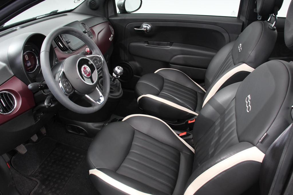 Fiat 500 C 1.0 Hybrid Star Plus Leder Navigatie Digitale Coc, Voorwielaandrijving, Euro 6, Cabriolet, 4 stoelen
