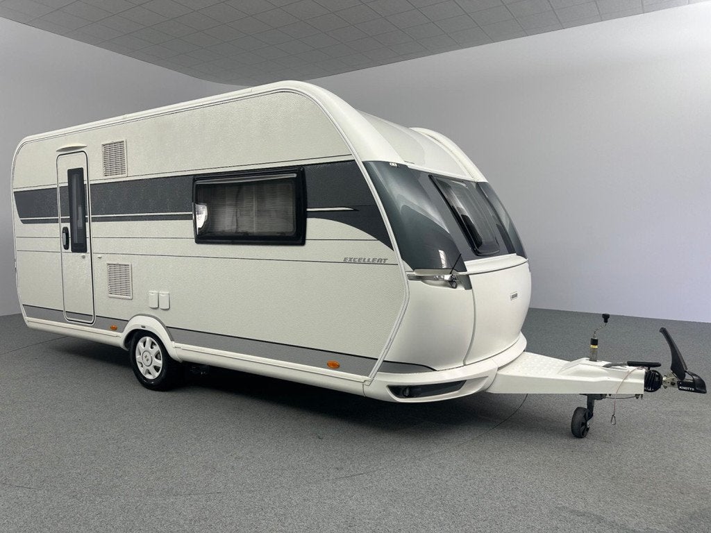 Hobby Excellent 460 SFf Mover Voortent, Caravans en Kamperen, Caravans, Vast bed, Hordeur, Hobby, Bedrijf