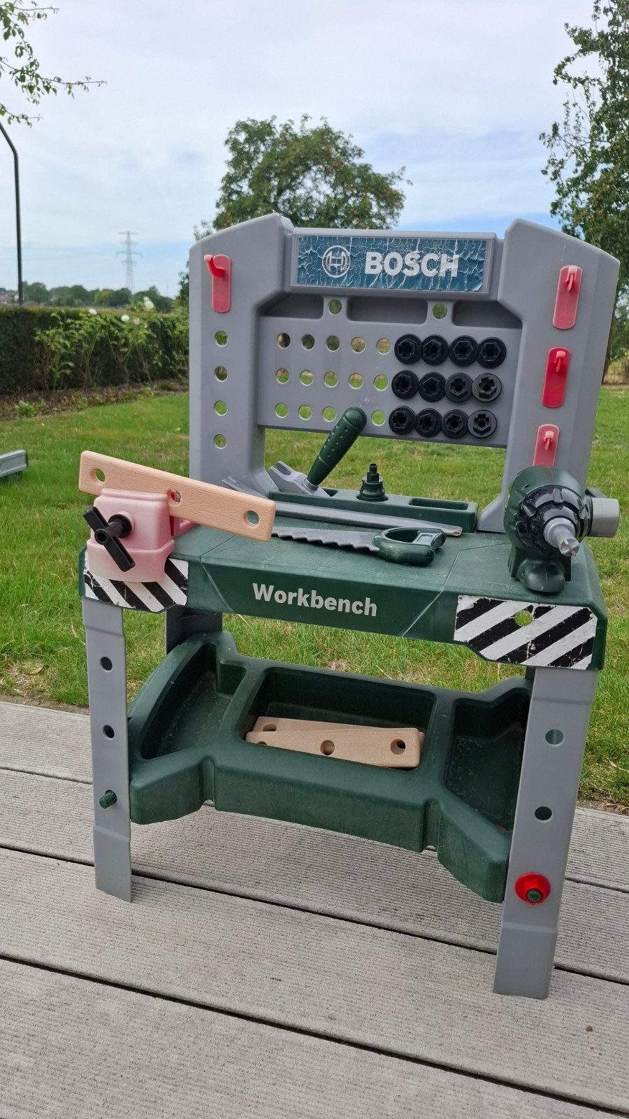 Bosch speelgoed werkbank, Ophalen