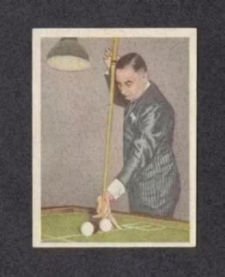 Sportplaatje Biljarten Piet de Leeuw (7)., Verzamelen, Ophalen of Verzenden, Zo goed als nieuw