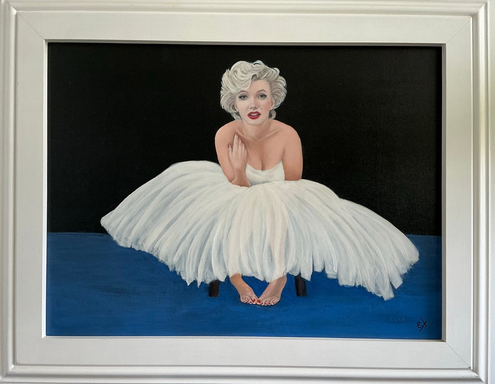 Schilderij Marilyn Monroe door Elsa van Kuijk, Antiek en Kunst, Ophalen, Doek, Portret of Personen, Realistisch