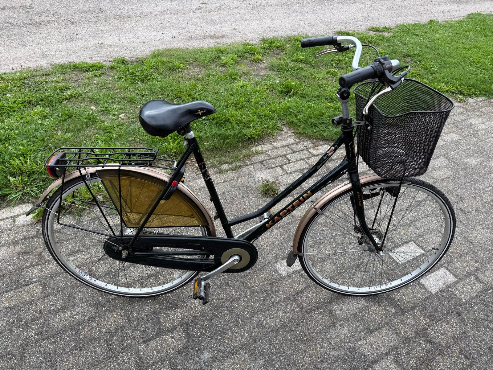 Kaptein Damesfiets met 7 versnellingen en mand, Overige merken, Velgrem, Versnellingen, Ophalen of Verzenden