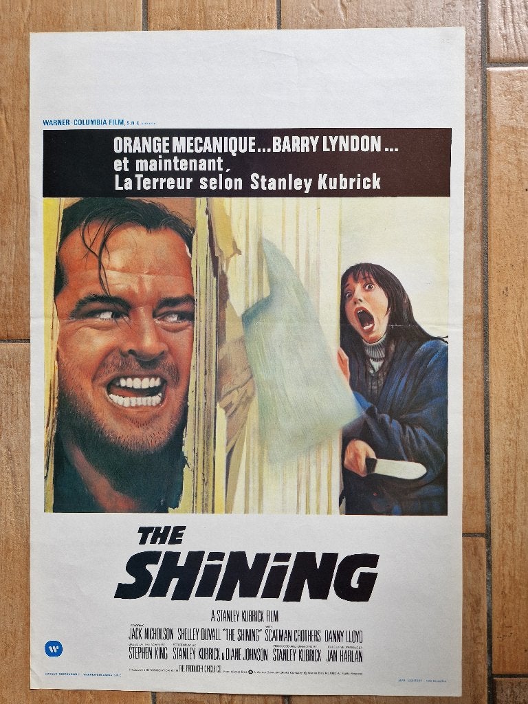 filmaffiche Stanley Kubrick The Shining filmposter, Rechthoekig Staand, Ophalen of Verzenden, Zo goed als nieuw, A1 t/m A3
