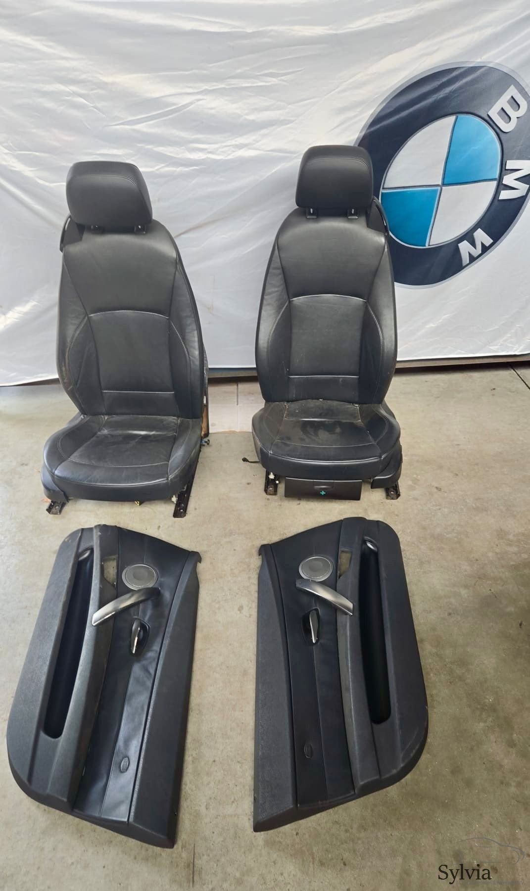 Zwart Leren interieur stoelen elektrische met stoelverwarmin, Auto-onderdelen, Gebruikt, -, -, Ophalen of Verzenden