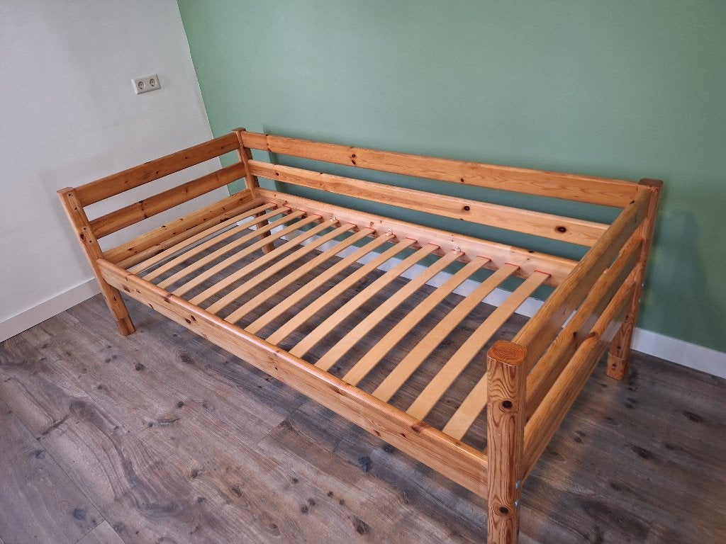 Bed - Flexa - 90x200 cm, Ophalen, 90 cm, 200 cm, Naturel