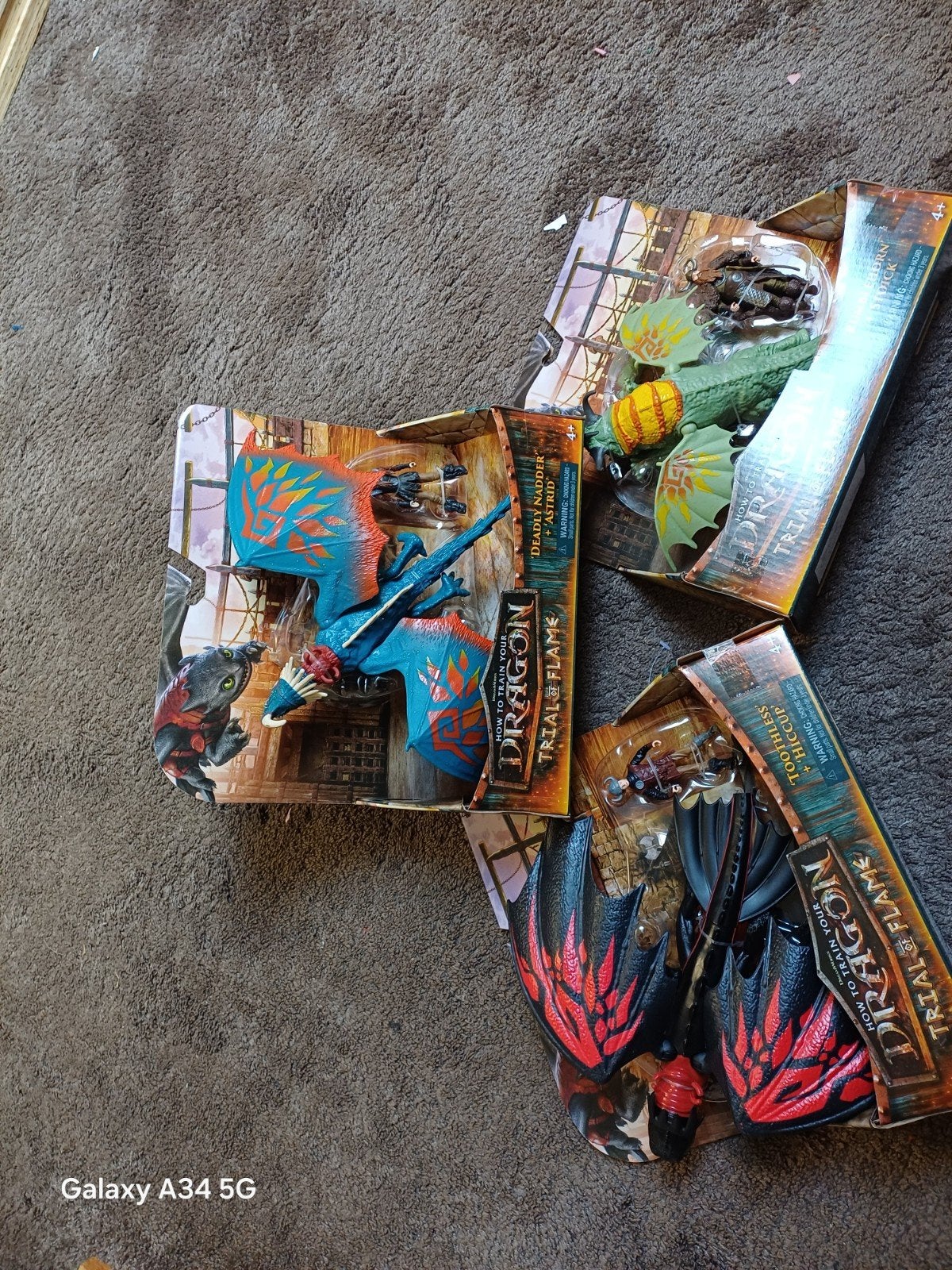 3x Nieuwe Dragon Trial of Flame actiefiguren in doos, Ophalen of Verzenden, Nieuw
