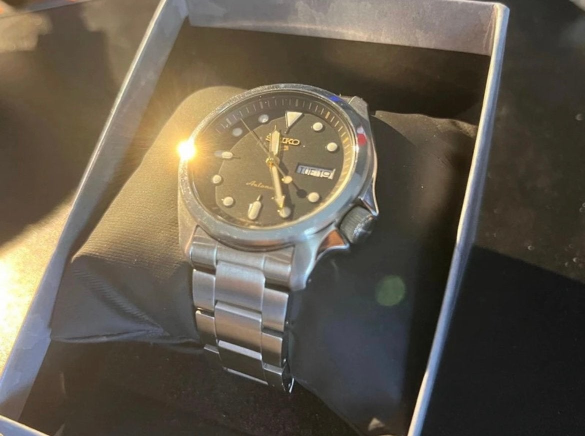 Seiko 5 sports SRPE57K1, Ophalen of Verzenden, Gebruikt, Staal, Seiko
