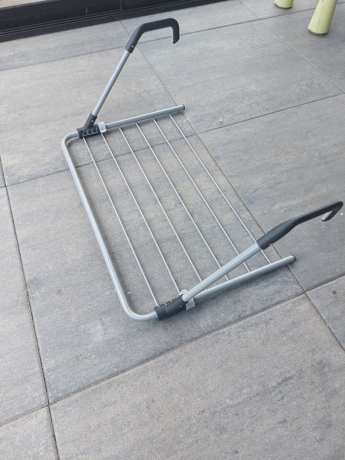 Wasrek (brabantia) voor aan balkon of balustrade, Tuin en Terras, Droogmolens en Wasrekken, Ophalen, Zo goed als nieuw, Wasrek