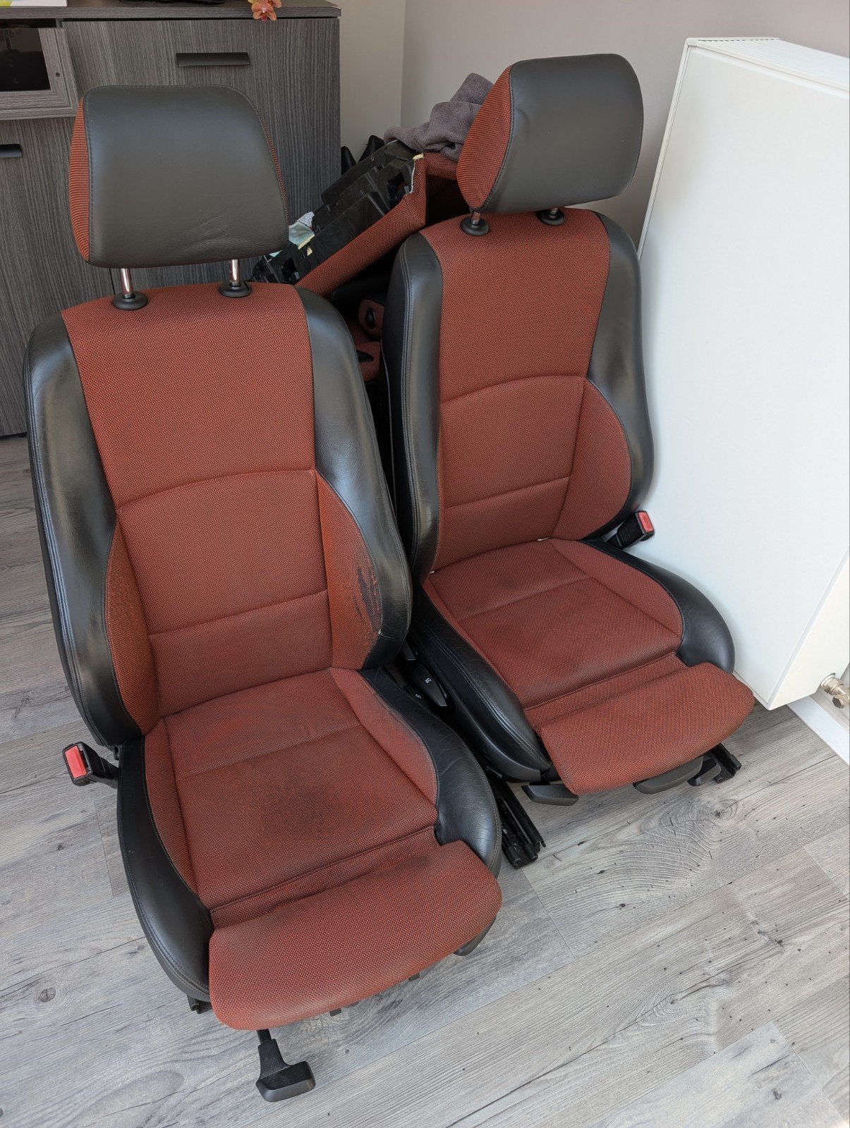 BMW 1 serie Interieur - E87 - Rood/Zwart Half Leder, Ophalen of Verzenden, Gebruikt, BMW