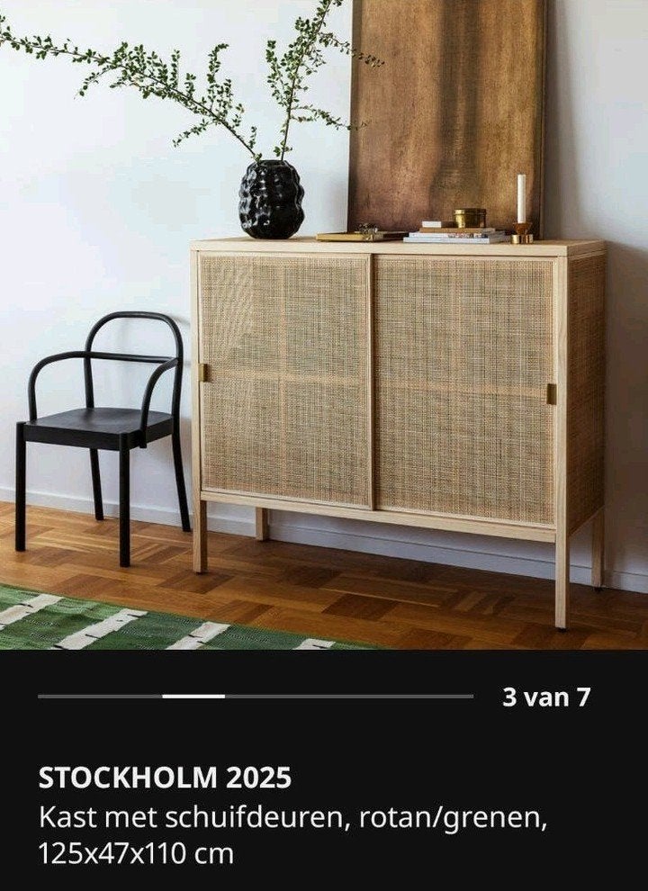 GEZOCHT ikea Stockholm 2025 kast, Ophalen of Verzenden, Zo goed als nieuw, Minder dan 150 cm, Minder dan 100 cm