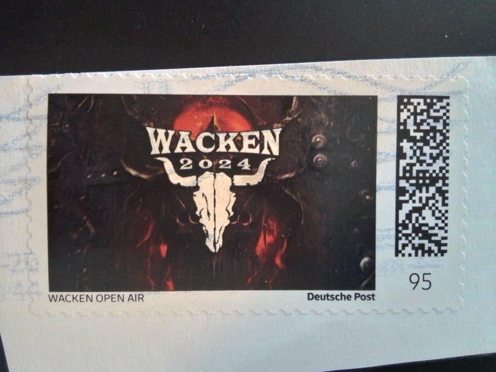 2024 Sonderedition Wacken open air gestemepld 4-6, Verzenden, 1990 tot heden, Gestempeld