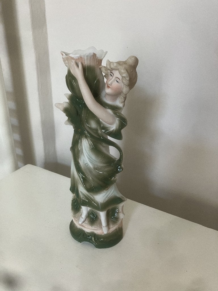 Antieke Art Nouveau siervaas , Ophalen of Verzenden, Zo goed als nieuw, Overige kleuren