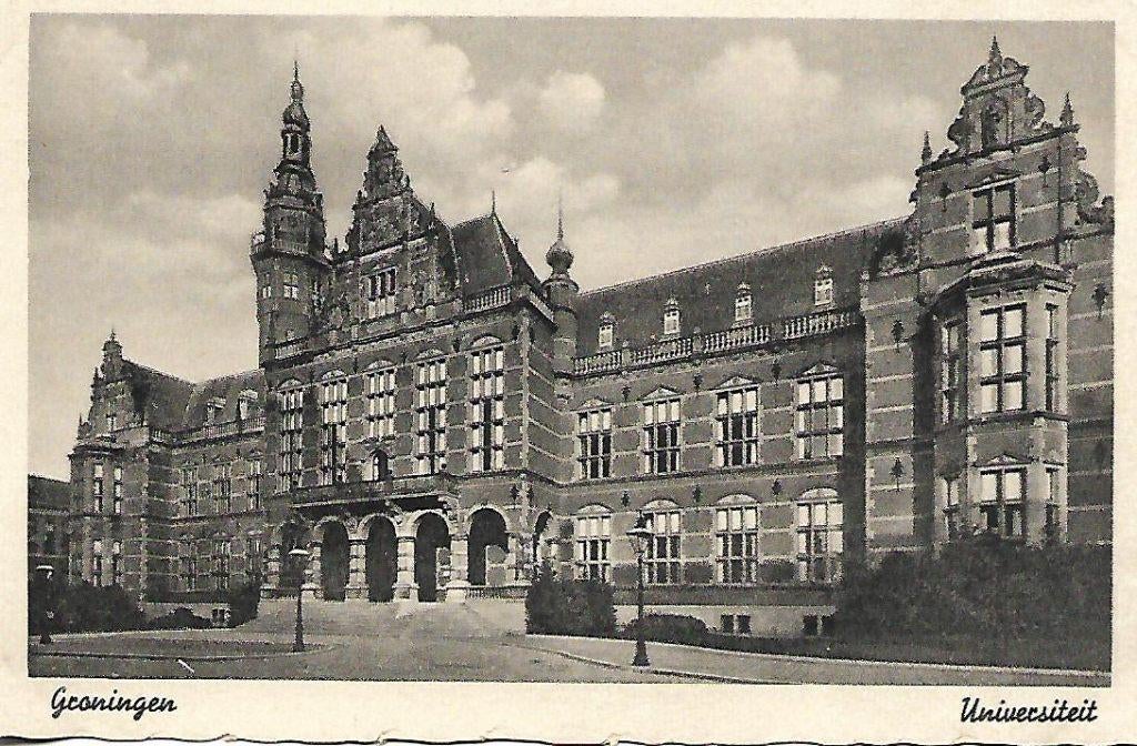 Groningen- -Universiteit., Verzenden, 1940 tot 1960, Ongelopen, Groningen