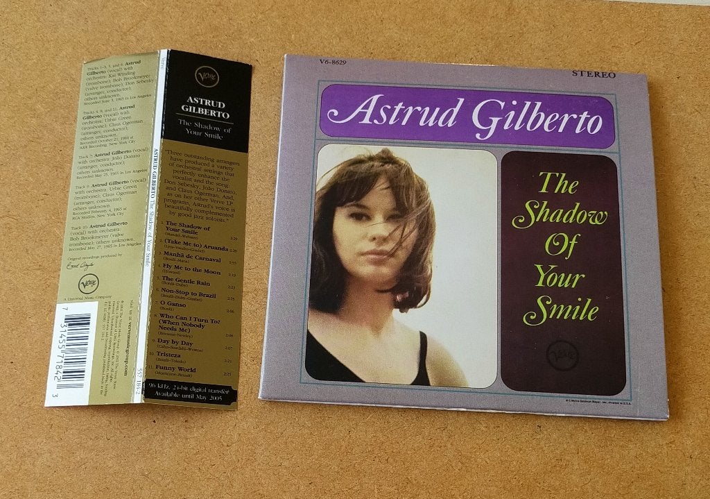 Astrud Gilberto - The Shadow Of Your Smile CD 1965/2002, Ophalen of Verzenden, Gebruikt, Jazz