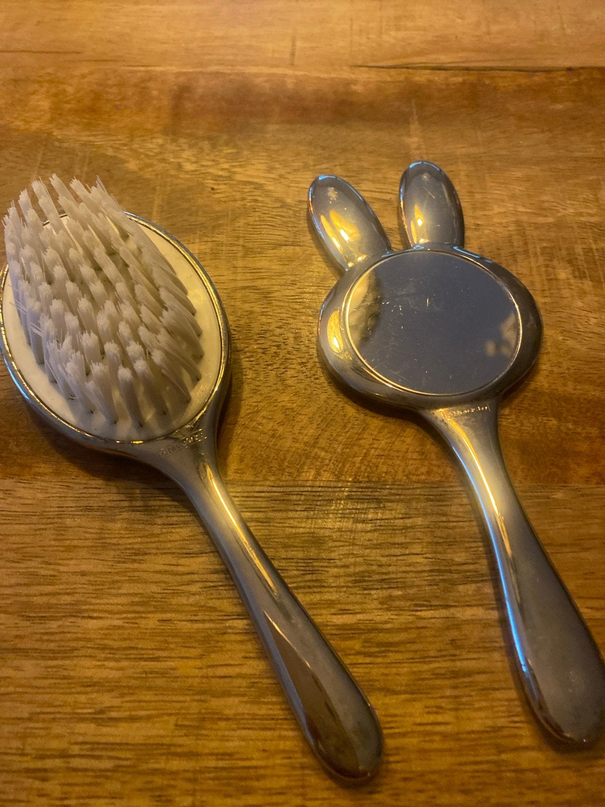 Nijntje babyborstel en lepels set, Ophalen, Zilver