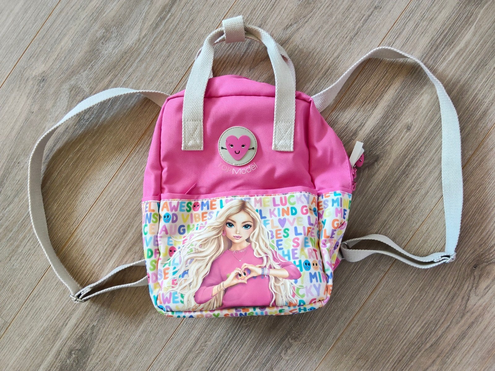 Zgan! Mooie roze Depeche Topmodel college rugtas!, Met decoratie, Topmodel, Ophalen of Verzenden, Zo goed als nieuw