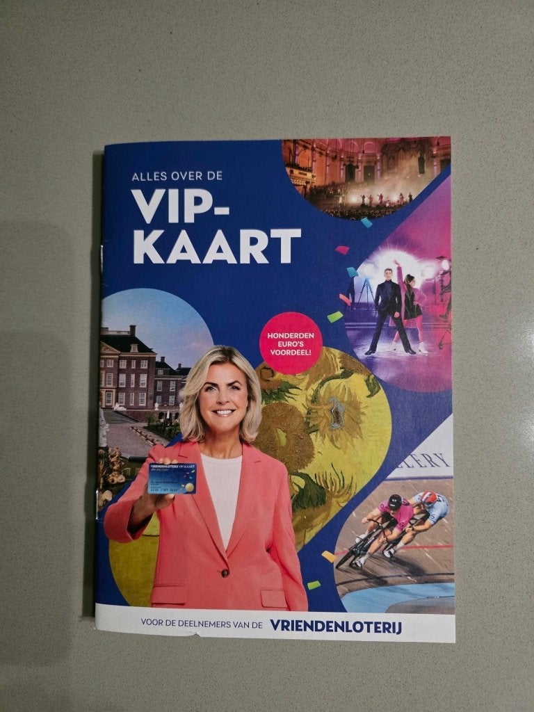 Vriendenloterij Vip - Kaart waardebonnen, Tickets en Kaartjes, Eén persoon, Overige soorten