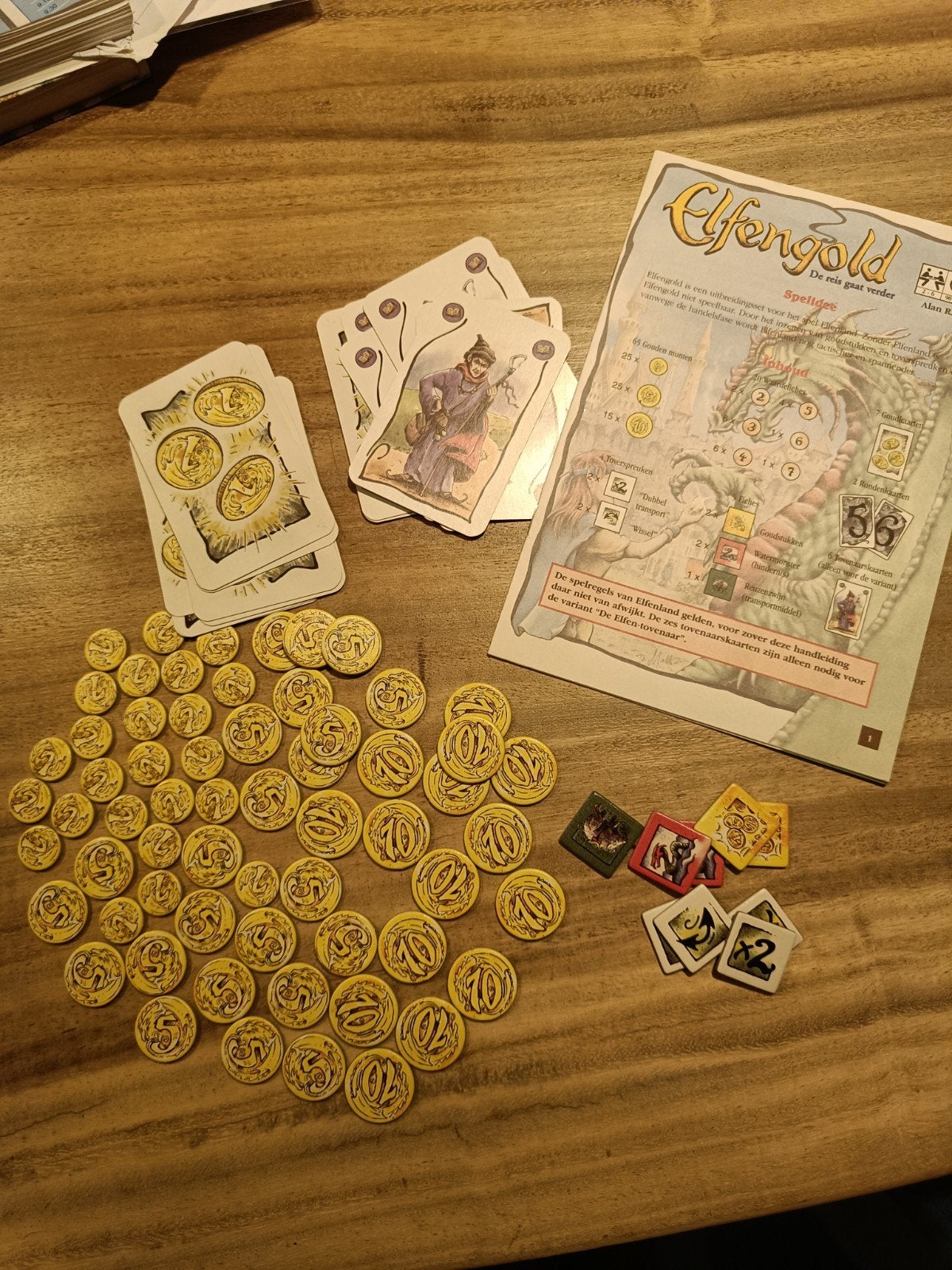 Elfengold: De Reis Gaat Verder Uitbreiding Bordspel, Drie of vier spelers, Ophalen of Verzenden, Zo goed als nieuw, Alan R. Moon