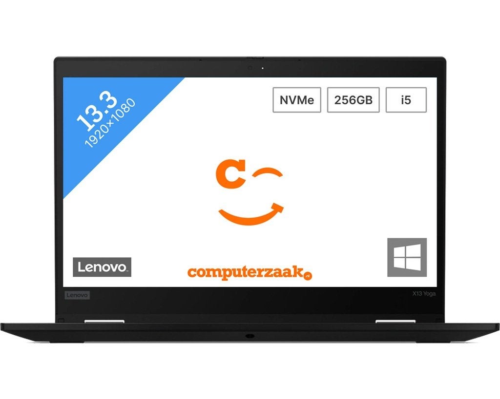Lenovo ThinkPad x13 Yoga Gen 1/Intel Core i5/8GB/256GB NVMe, Computers en Software, Windows Laptops, 2 tot 3 Ghz, Qwerty, 8 GB