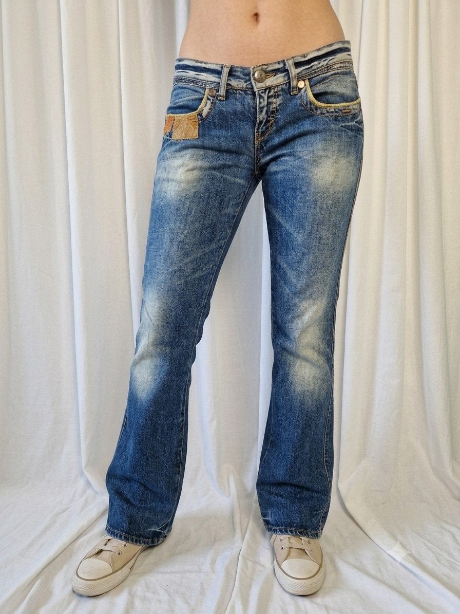 Take Two Jeans W30 L36 - Blauwe spijkerbroek, Maat 38/40 (M), Lang, Gedragen, Take Two