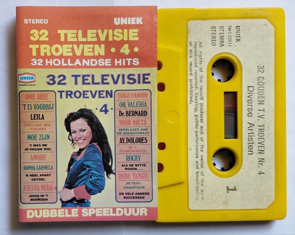TMC  - 22011. (Telstar-Uniek) 32 Televisie Troeven•4•, Ophalen of Verzenden, Zo goed als nieuw, Nederlandstalig, 1 bandje